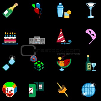 party icon set series