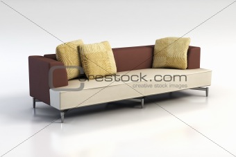 sofa 3D rendering 