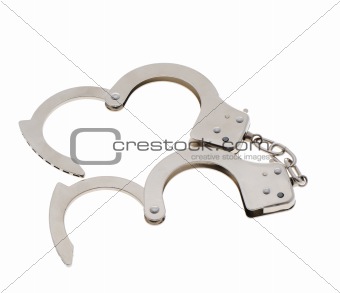 Handcuffs in the form of heart