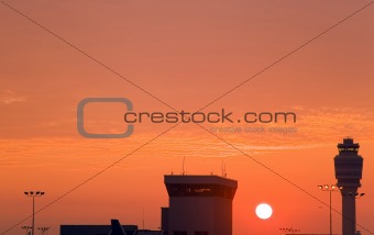 Sunrise over Hartsfield Airport