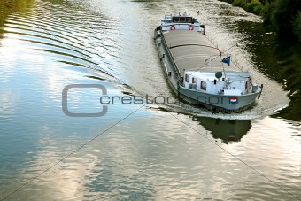 Ship on river

