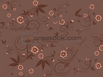 Grungy flower background