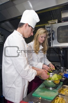 Preparing Salad