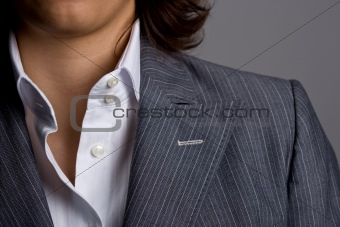 businesswoman suit detail