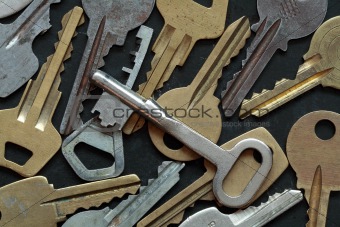 Old keys background