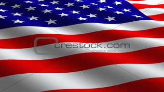 Close-up USA Flag Image