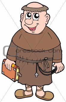 Cartoon monk
