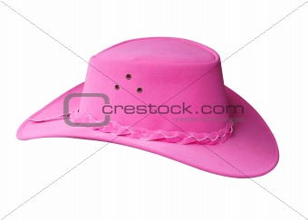 PinK Suede Cowgirl Hat