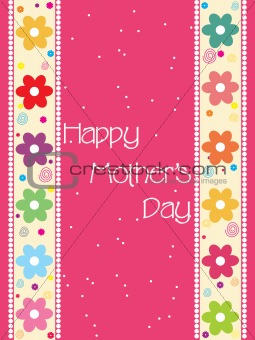 pretty mother day card