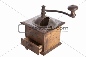 Old manual Coffee Grinder machine wooden made