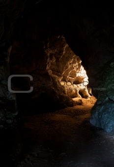 Undergroung cave interior