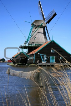 Zaanse Schans in Netherlands.