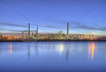 HDR impression of a chemical installation in the Port of Rotterdam