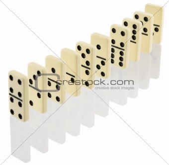 Bones of dominoes