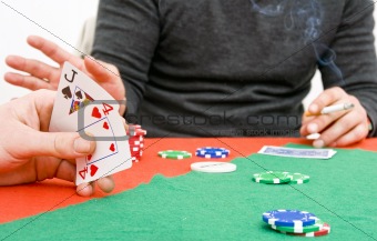 Poker game play