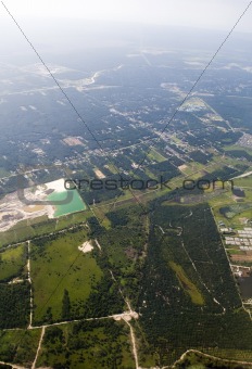 Aerial view of landscape of Malaysia