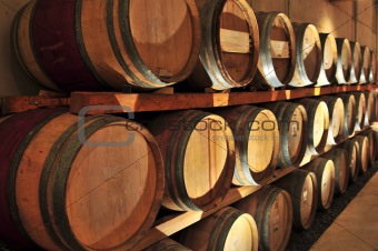 Wine barrels