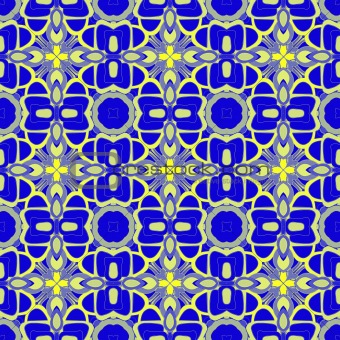 blue retro pattern