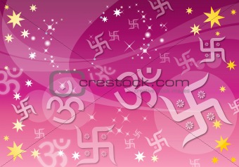 Abstract Indian Spiritual Background