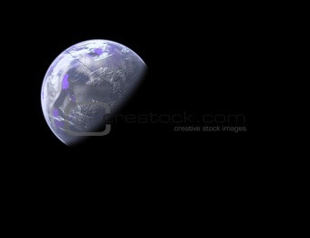 earthlike planet in space