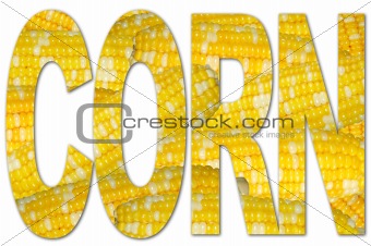 Typography with Corn Texture