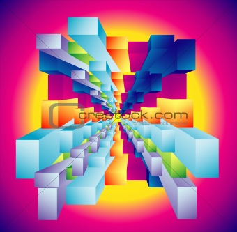 abstract Cubic deep well