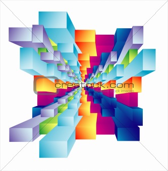 abstract Cubic deep well