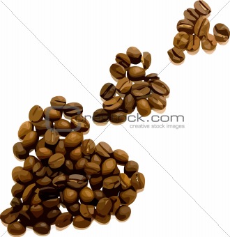 Vector coffee beans