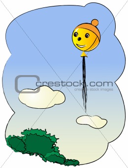 Illustration of a Balloon with hat