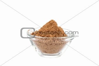 amchur powder in glass bowl