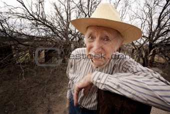 Rancher with sad eyes