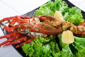 crayfish cooked