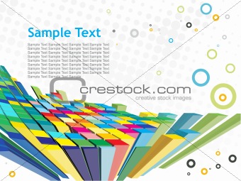 abstract 3d mosaic background
