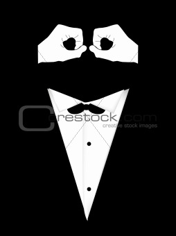 Person in a tailcoat, vector