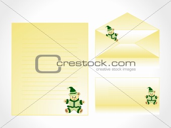 mailing card with envelop and cover
