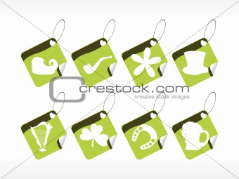 green tags for st. patrick's day
