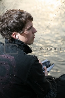 Reading by the river