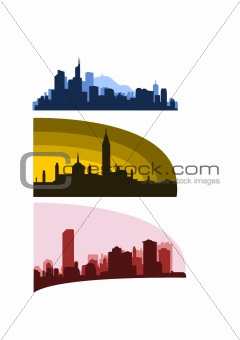 vector skylines set