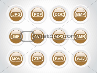 vector web 2.0 style shiny icons, rounded series set 10