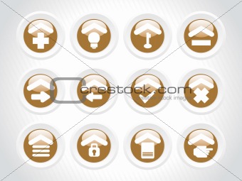 vector web 2.0 style shiny icons, rounded series set 13