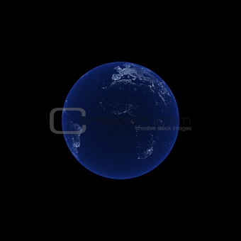 Earth at Night Series-Africa