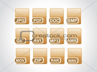 vector web 2.0 style shiny icons, squire series set 10