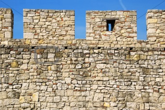 Details of stone fortress  in Belgrade