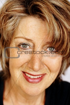 Senior woman portrait smiling