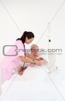 Nurse with a senior Patient