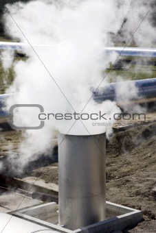 Exhaust Pipe with Steam