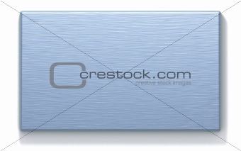 azure metal rectangular plate