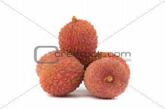 some litchis isolated