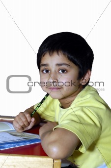 Kid doing homework