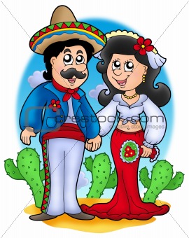 Mexican wedding couple